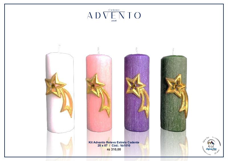 Kit Advento Relevo Estrela Cadente