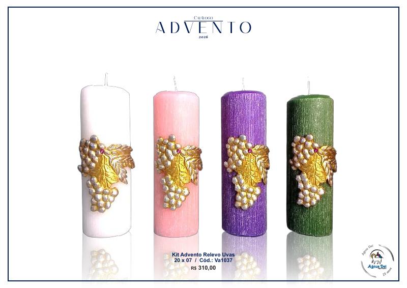 Kit Advento Relevo Uvas