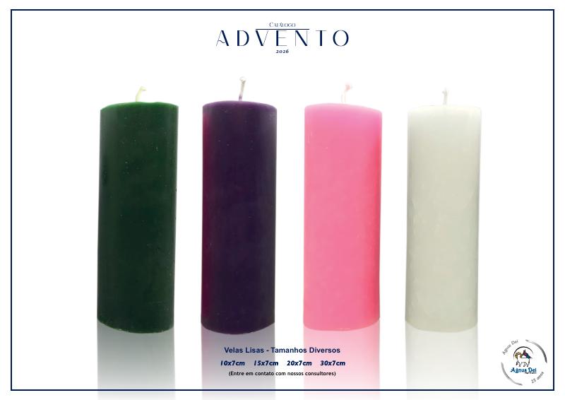 Velas lisas para Advento