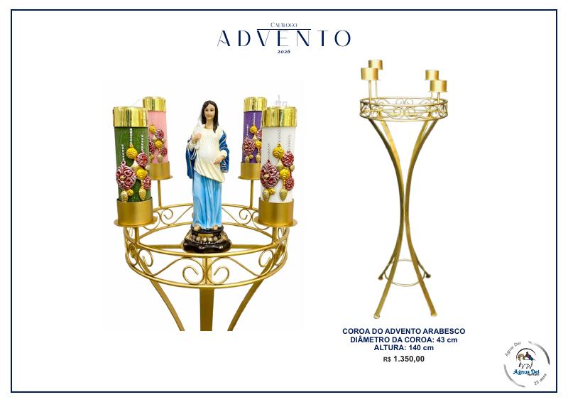 Coroa do Advento Arabesco